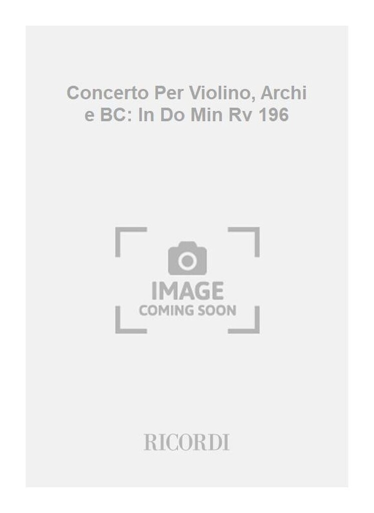 Concerti Per Vl., Archi E B.C.: